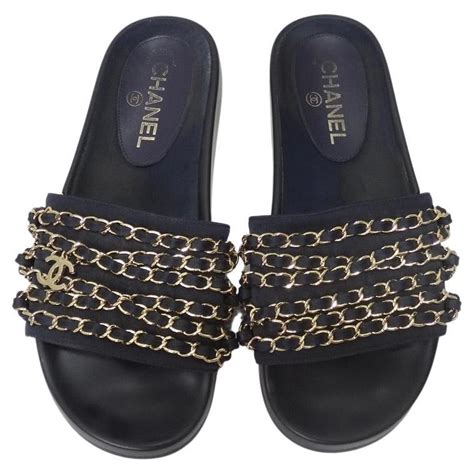 chanel chain slides saks|saks chanel sneakers.